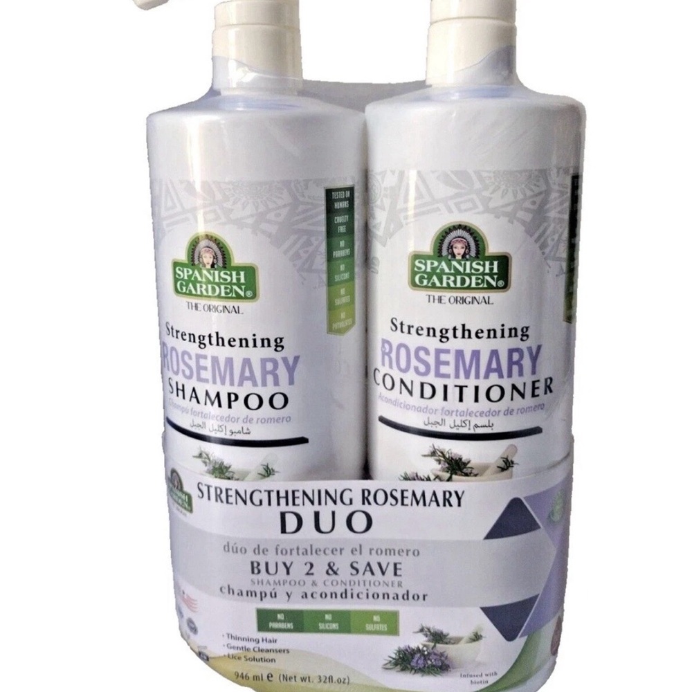 Spanish Garden-Strengthening Rosemary Shampoo Conditioner Duo HelpsHair Growth. - Picture 3 of 4